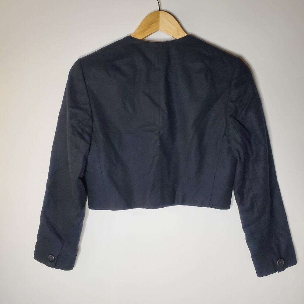 Pendleton Cropped Black Wool Structured Vintage L… - image 2